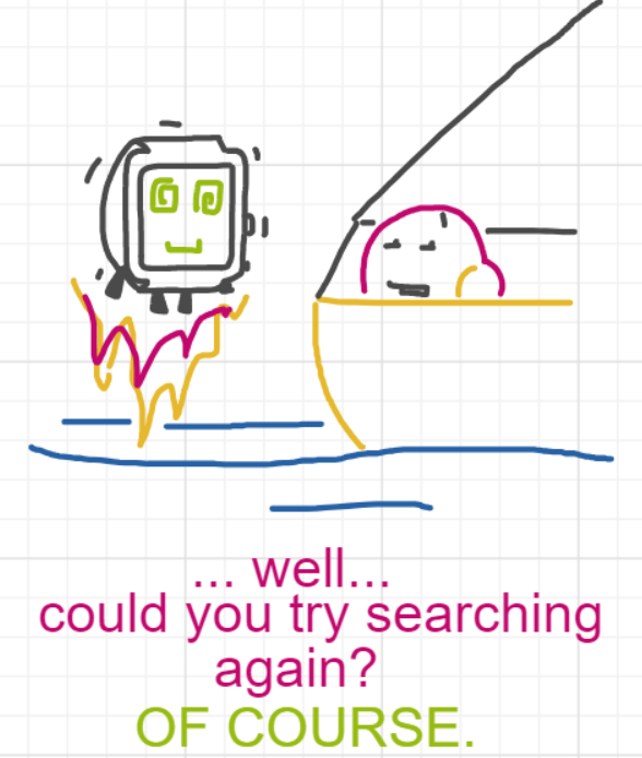 A panel from Ready Oar Knot, episode three of the Board Boards object show by Furretwalk/WalkingFurret.